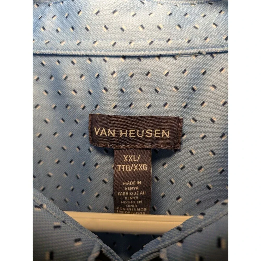 Van Hausen Perfomance Slim Fit Polo Size XXL Air Blue